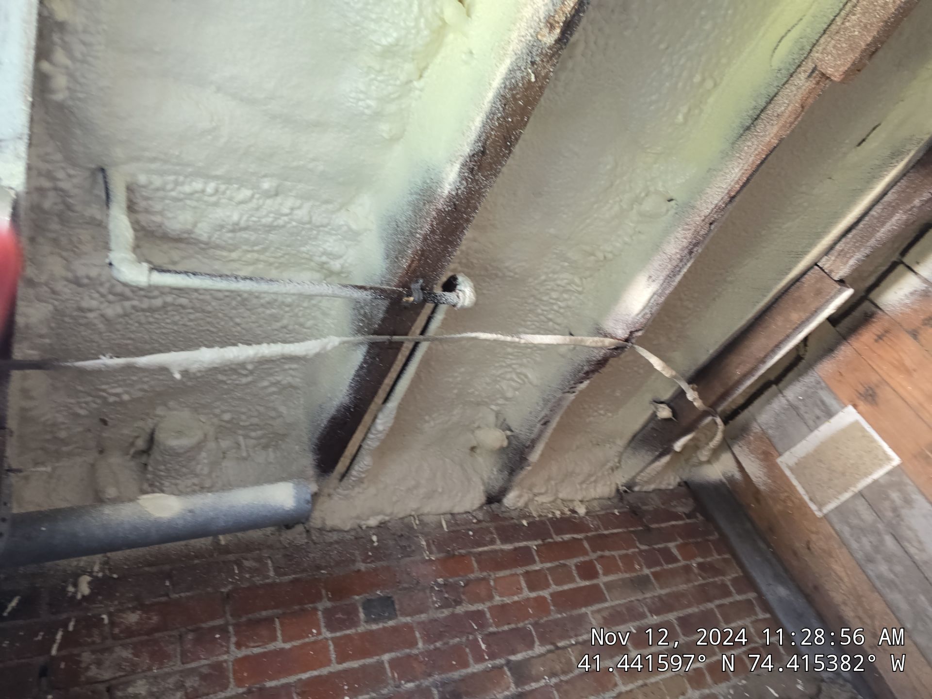 Attic Insulation using open cell spray foam by NYS Foam & Energy