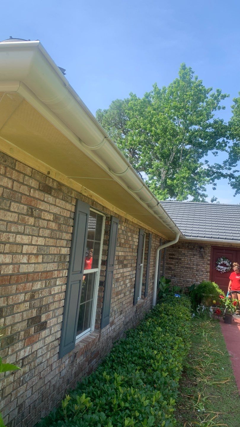 Soffit and Fascia Installation using Vented Vinyl Soffit by Gutter Professors