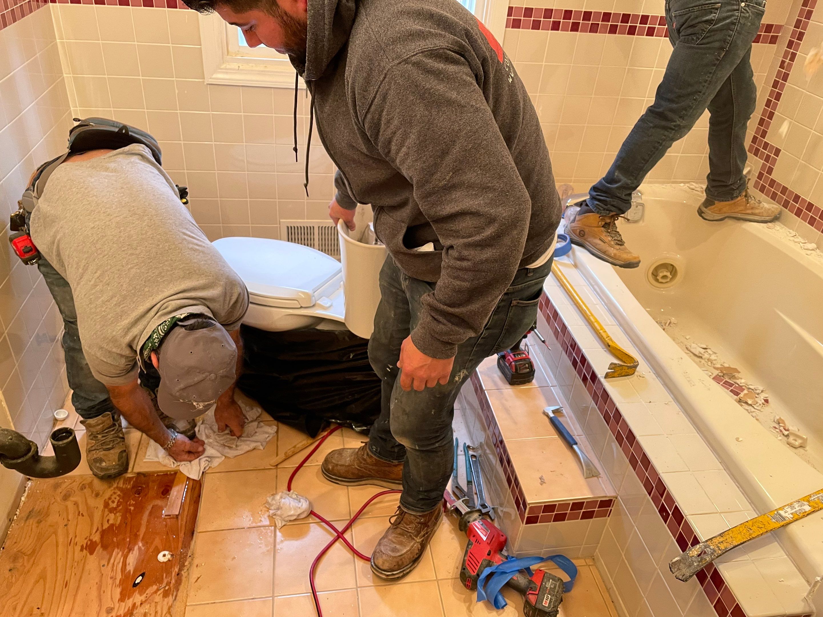 Bathroom Remodel using Tile by Home Concepts Construction