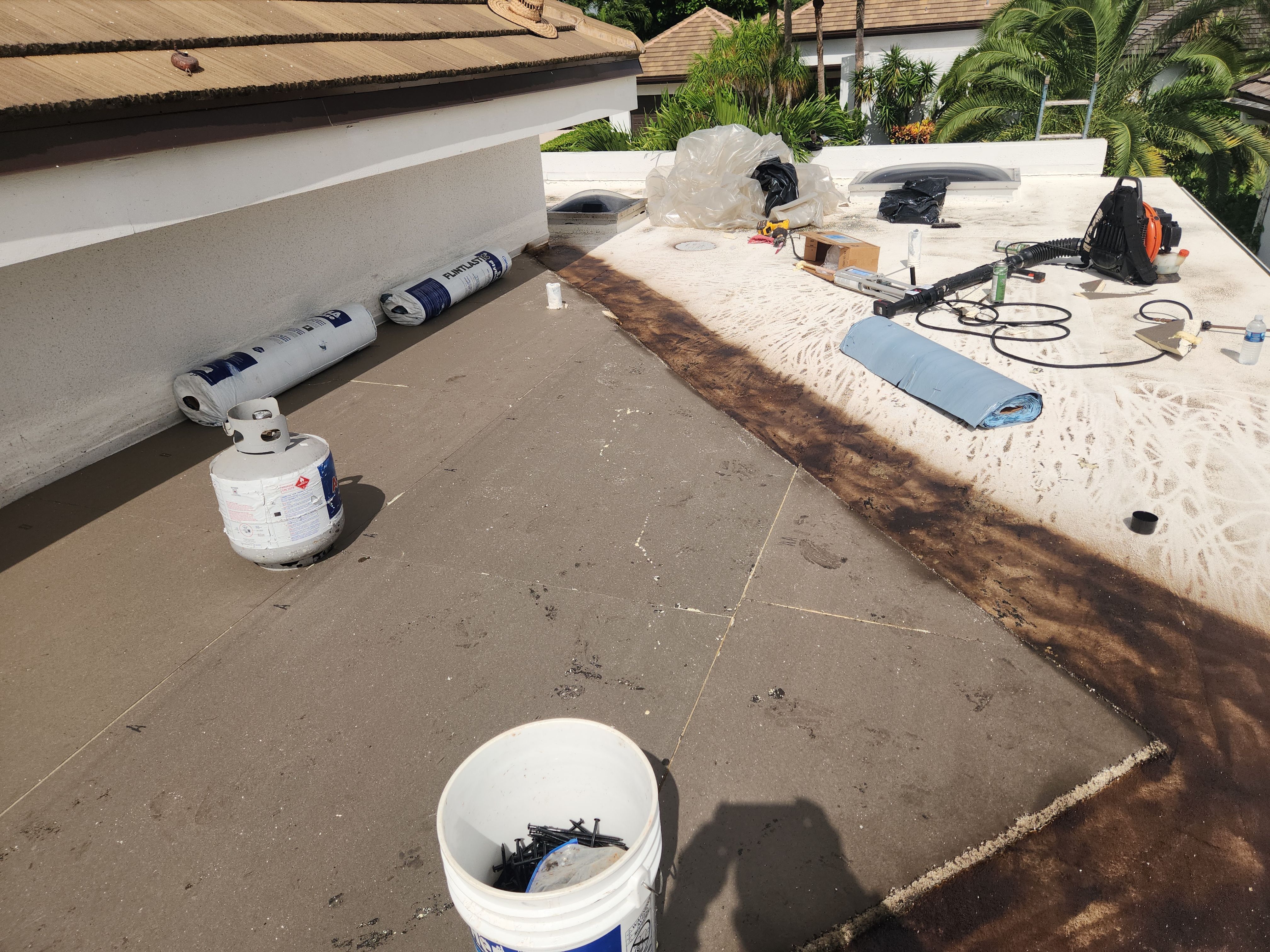 Flat Roof Restoration and Silicone Coating in Boca Raton by Aastro Roofing