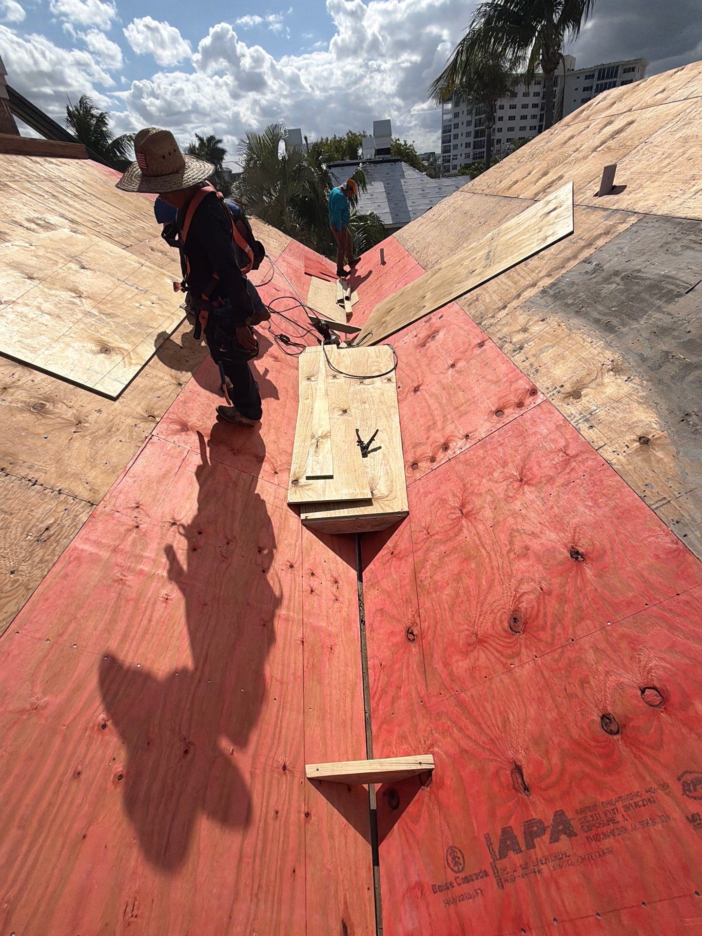 Delray Beach Tile Roof Replacement with Hurricane Strap Reinforcement by Aastro Roofing