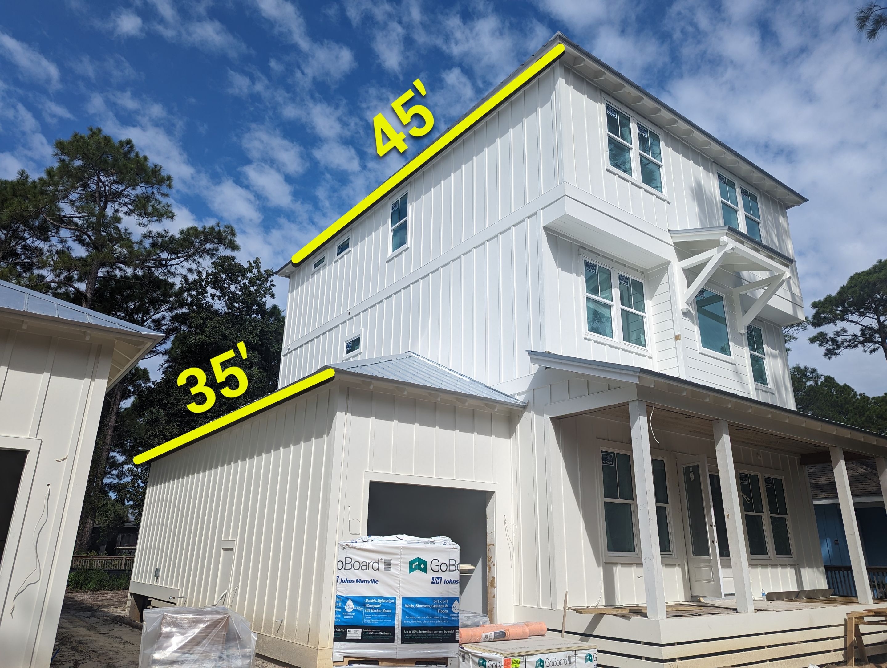 6-inch White Seamless Gutters in Santa Rosa Beach, FL by Gutter Professors