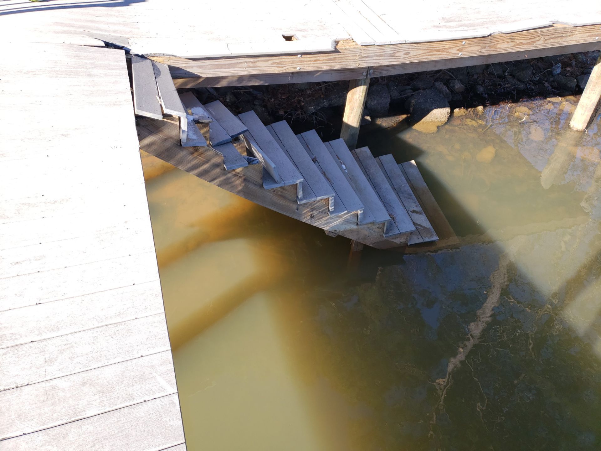 Dock Disaster Averted! Check Out This Incredible Transformation! š by A Step Above Handy LLC