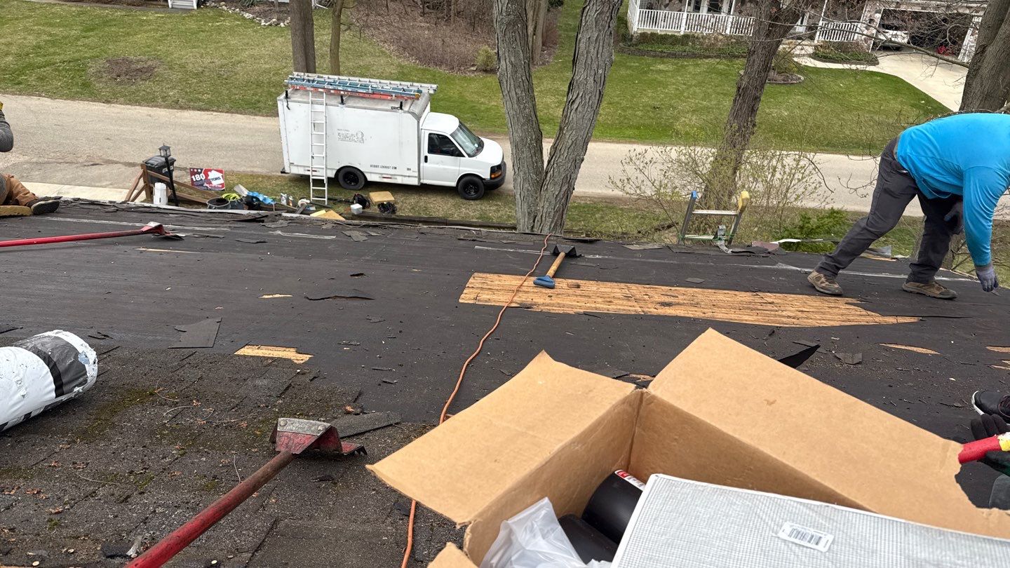 Roof Replacement using Owens Corning Estate Gray by 180 Contractors