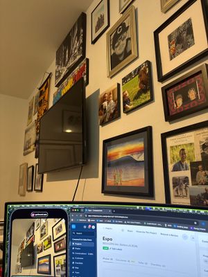 Custom Living Room Gallery Wall and Media Installation in Buckeye