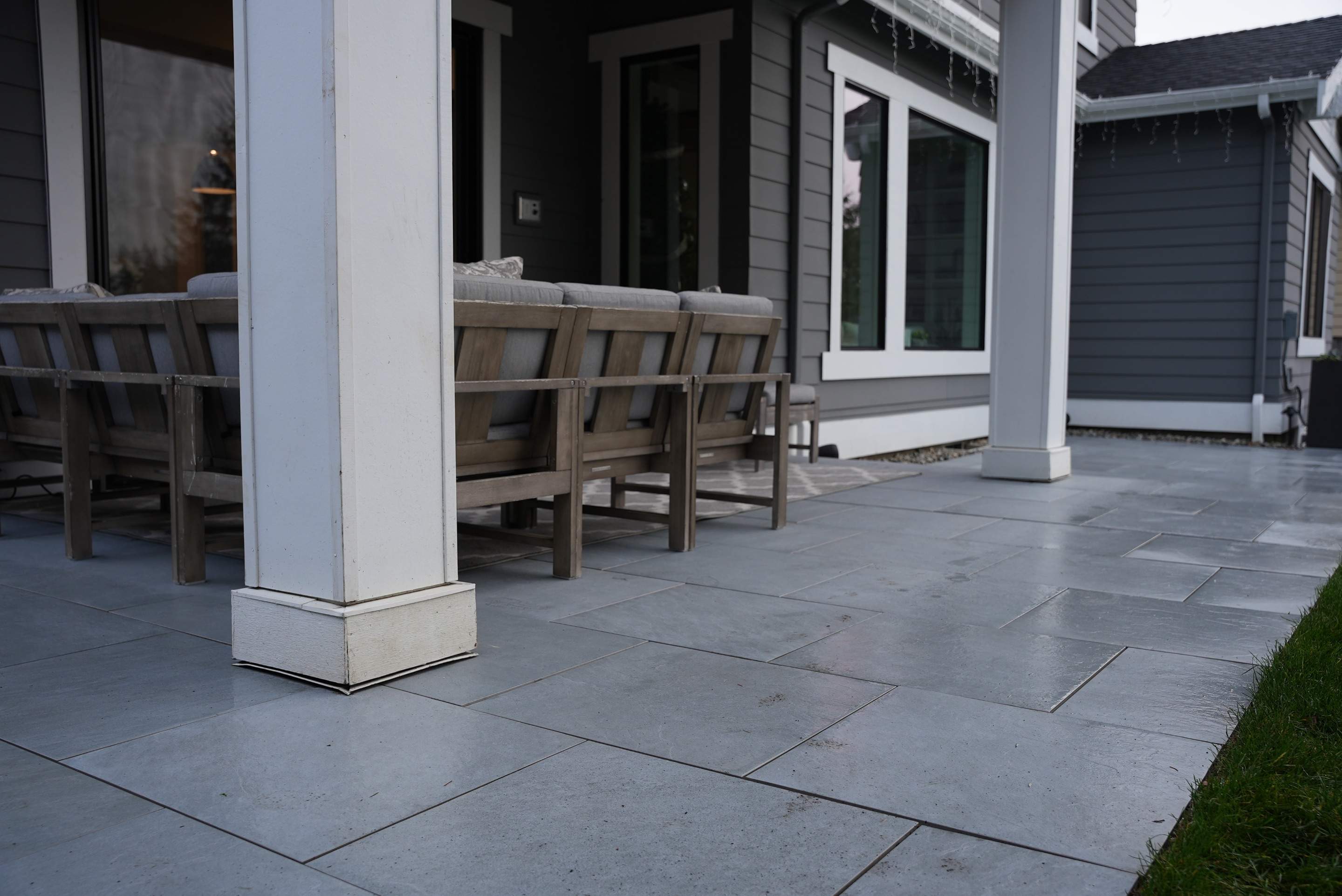 Hardscaping Back Patio Landscape Project  by Jireh Asphalt & Concrete Inc 