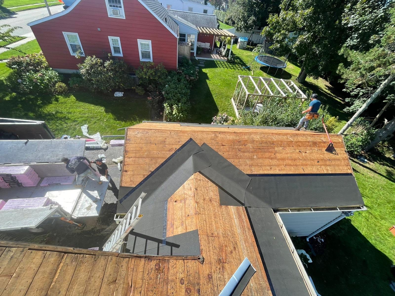 Residential Roofing Installation using Owens Corning TruDefinition Duration AR - Onyx Black & New Siding Install using Certainteed Sterling gray by A Plus Exterior