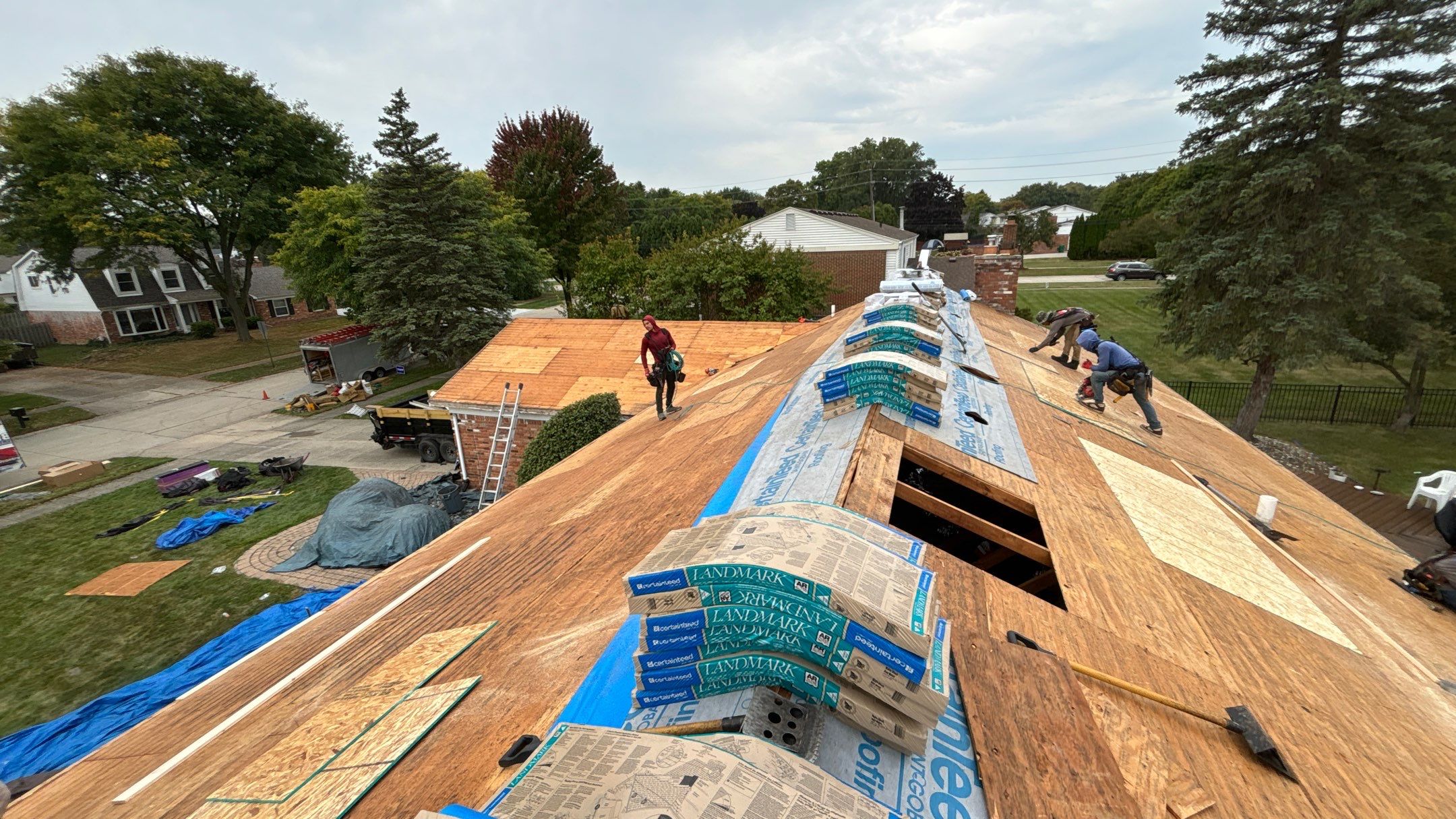 Roof Replacement using CertainTeed Landmark by 180 Contractors