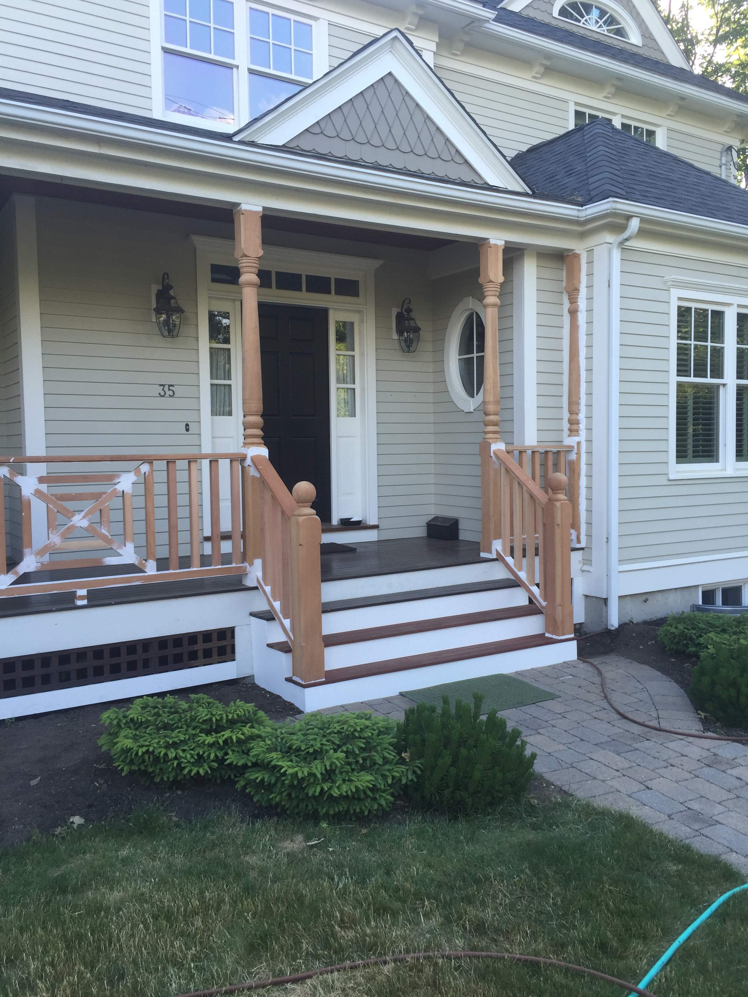 Porch/Deck Construction using Red Cedar by UBrothers Construction