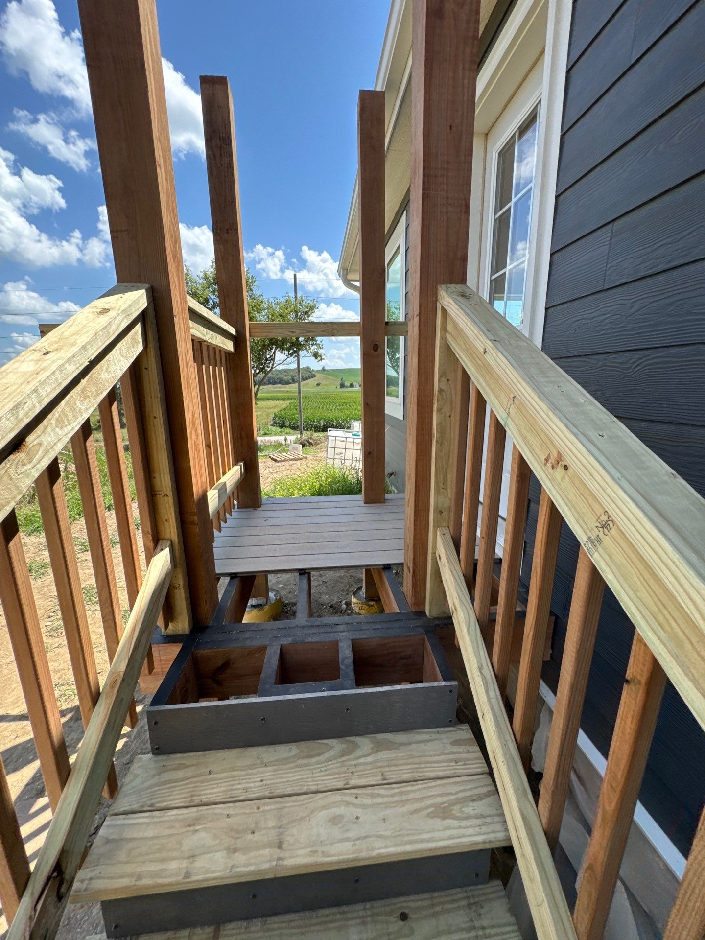 Fiber Cement Siding and Composite Deck in Tekamah, NE by Crows Roofing LLC