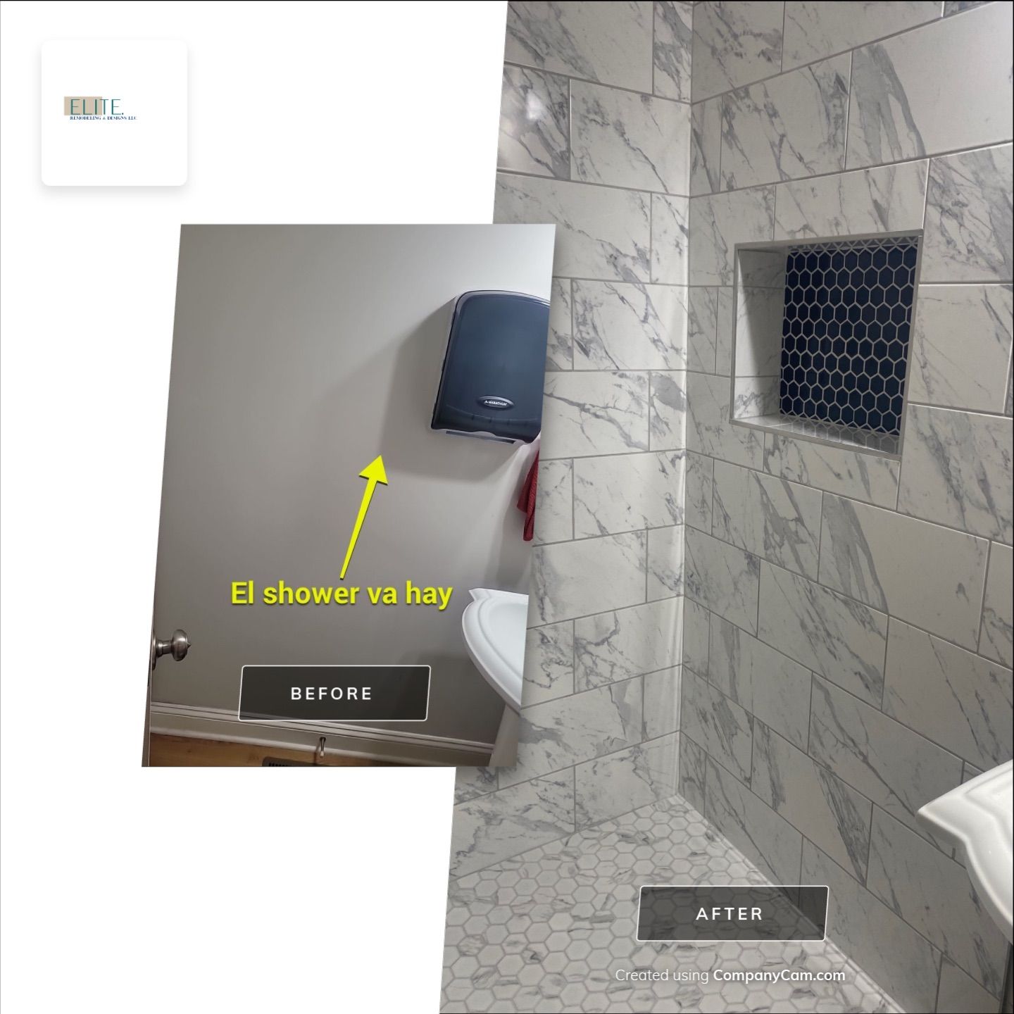 A Pathway to Possibility – Turning a Half Bath into a Full Retreat in Holly Springs by Elite Remodeling and Design LLC