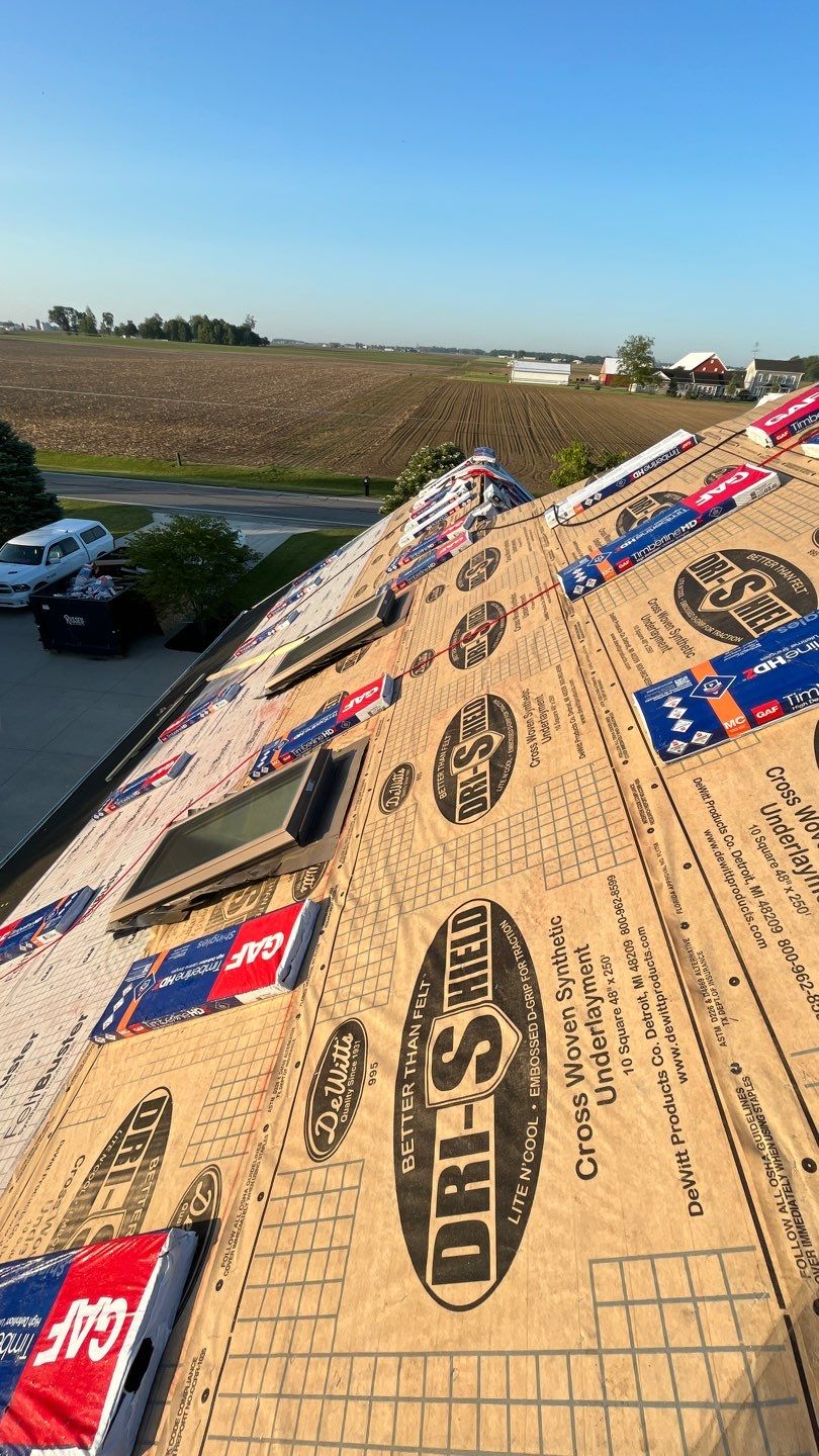 Residential Roofing Installation using GAF Timberline HDZ Charcoal by Nitro Roofing and Construction