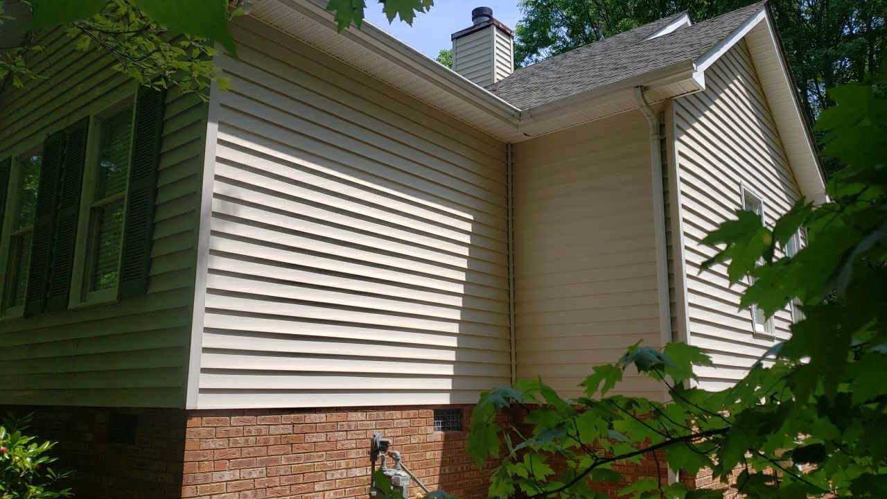 House Wash using cleaner by Power Wash Masters LLC