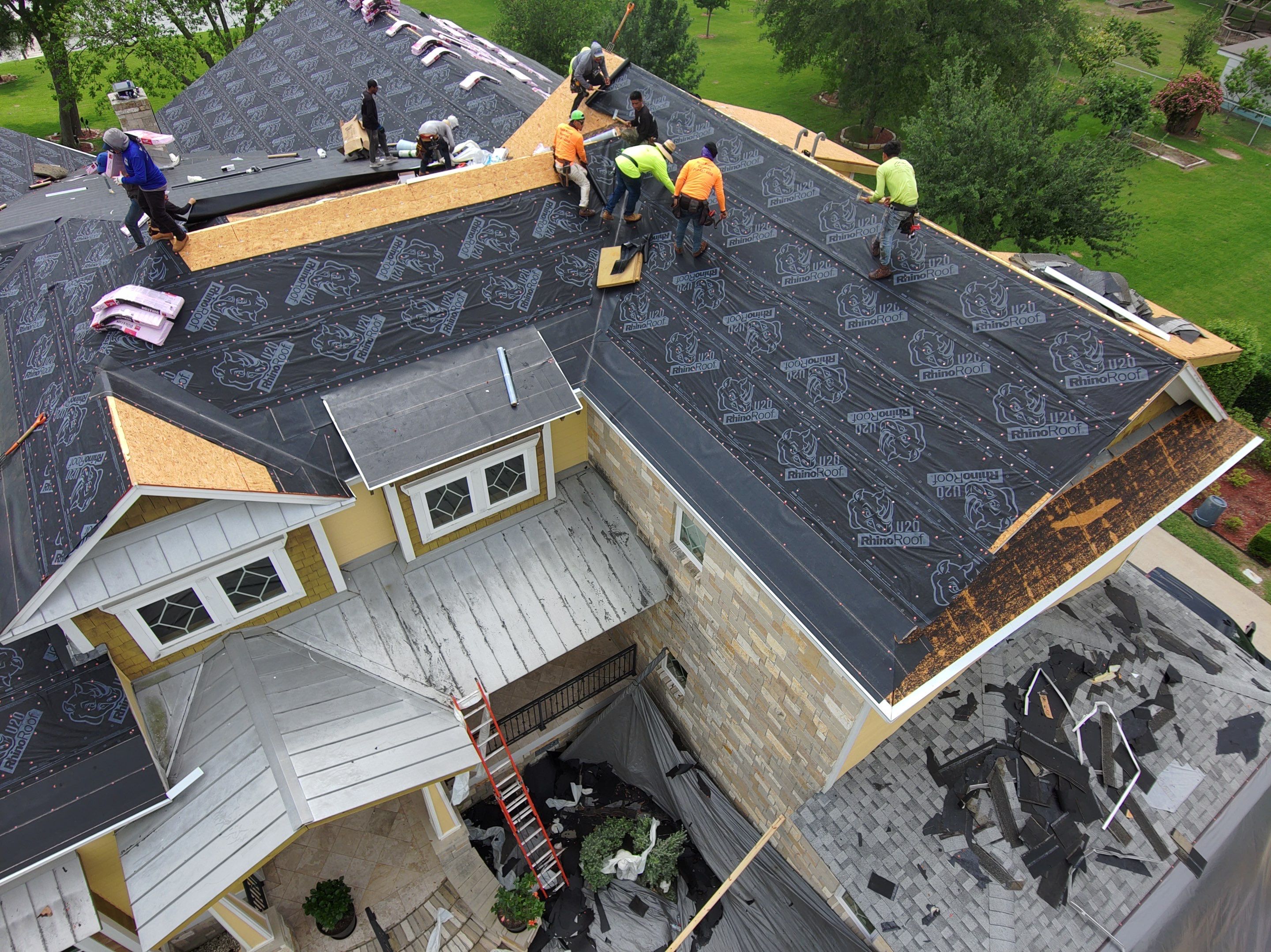 Residential Roofing Installation using Owen's Corning Duration (Lifetime) Shingles by Roof Repair Company