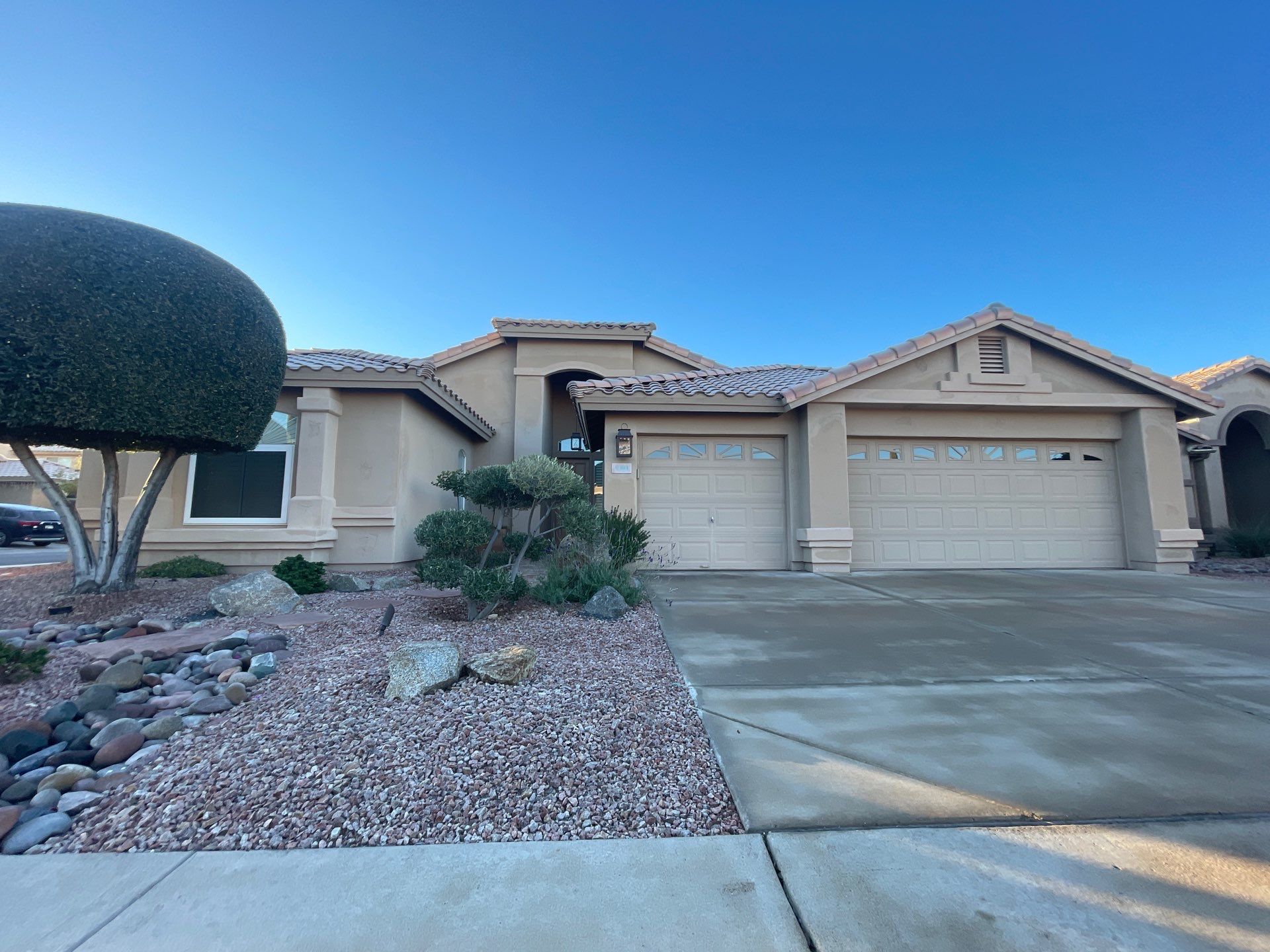Gazzo - A Beautiful Home Exterior Transformation in Scottsdale, AZ with C&M Primer and Sherwin Williams Paints by Double G Painting Contractors, LLC