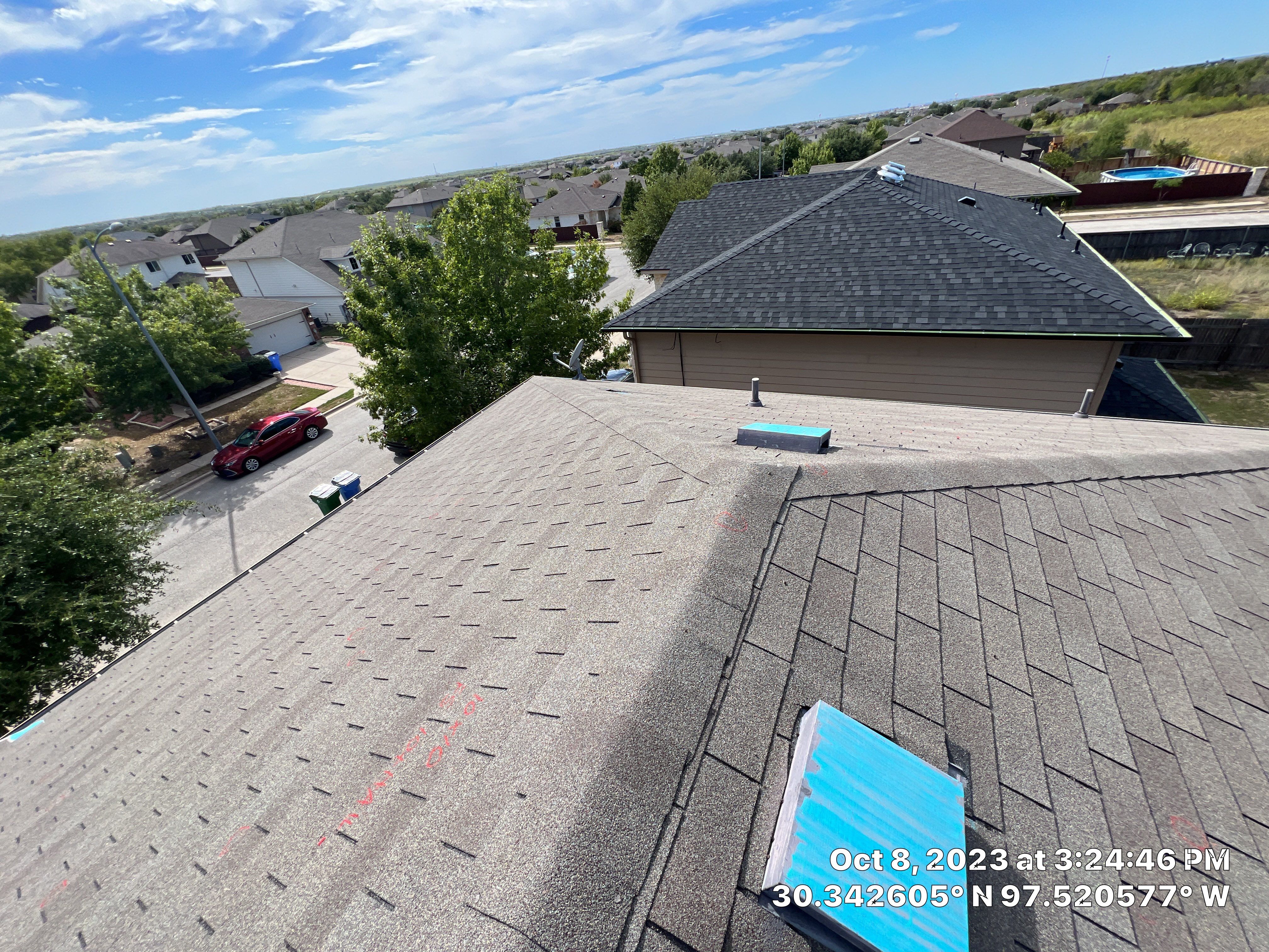 Full Roof Replacement and Hail Damage Restoration in Manor by Caliber Restoration LLC