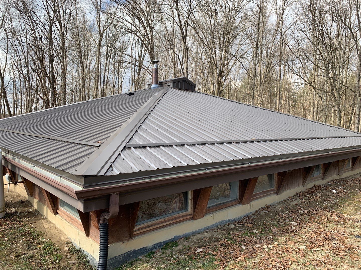 Exposed Fastener Metal Roof on Multi-Home Property in Columbia City, Indiana by 4Ever Metal Roofing