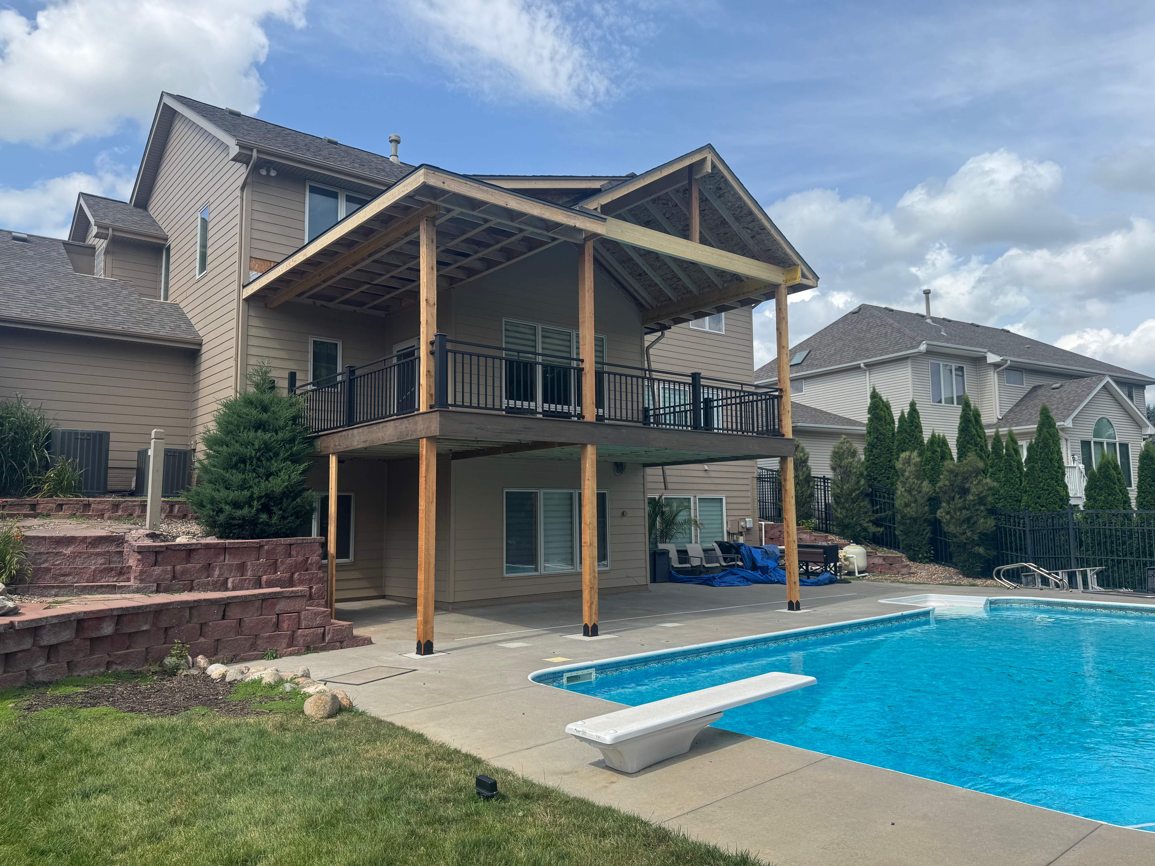 Custom Deck and Cover Roof by EAGLE EYE ENTERPRISES