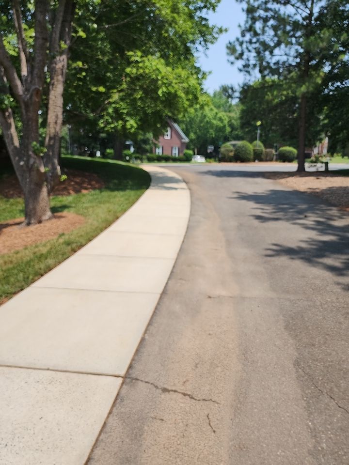 concrete Clean using cleaner by G&H Home Tech Pros LLC