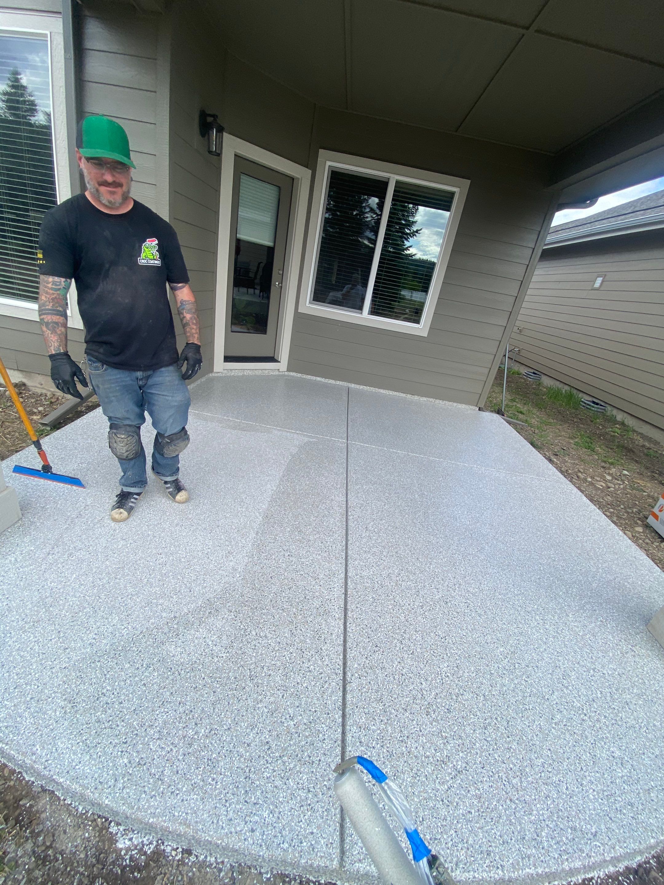 Patio and Walkway using Mt Everest by Croc Coatings, LLC