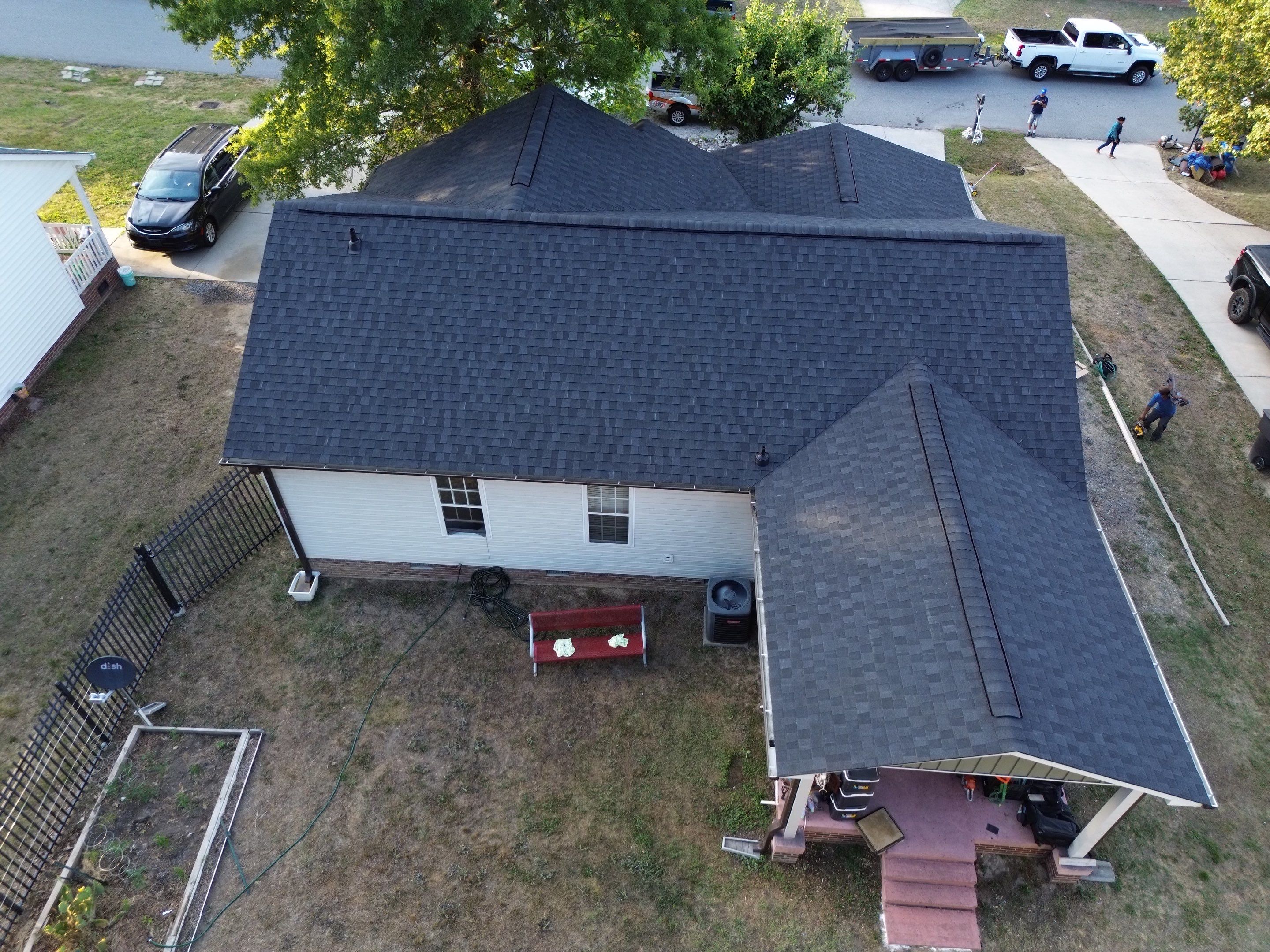 Roof replacement and interior repair by hail and wind damage by Just Brilliant Restoration JBR