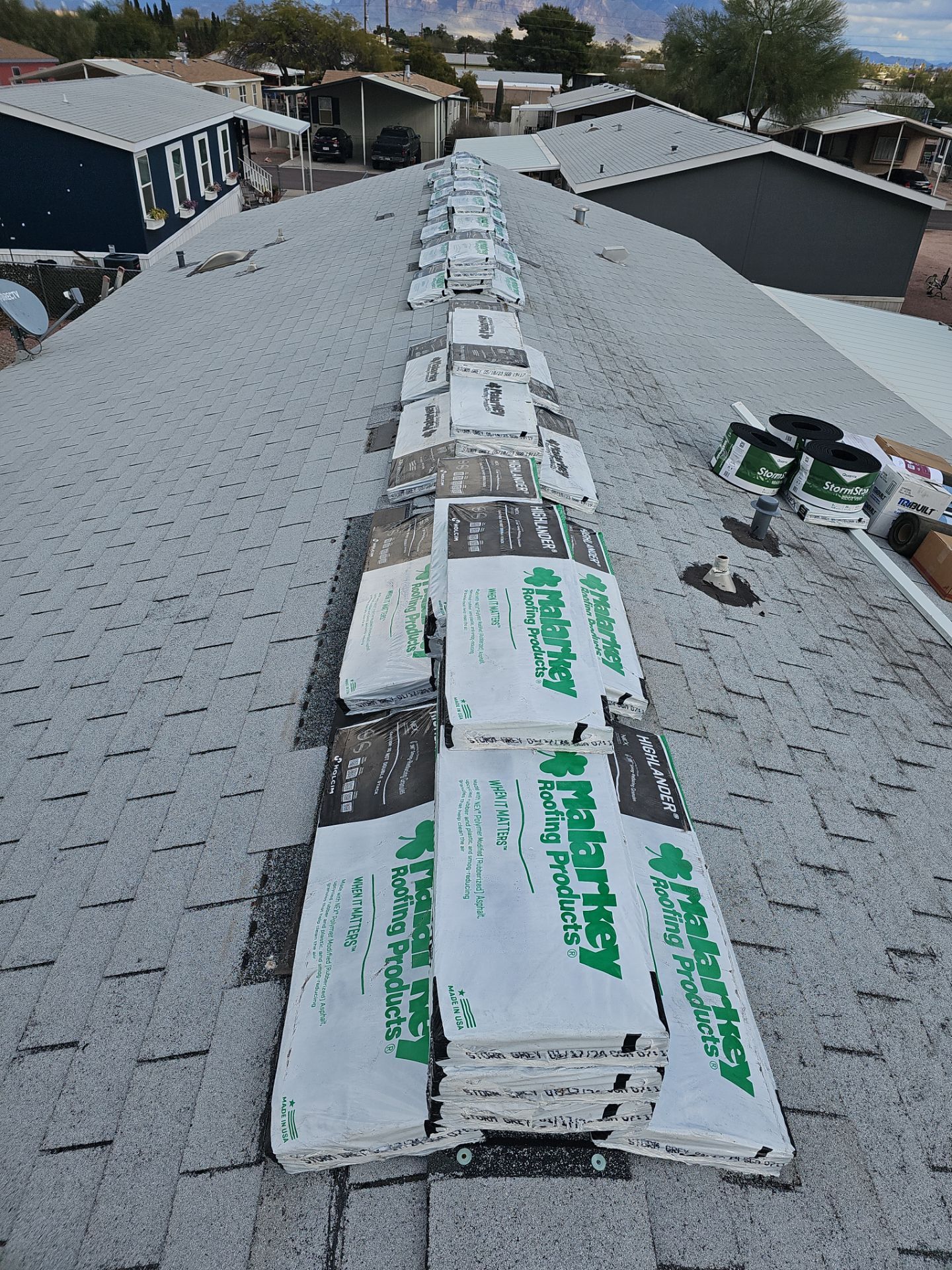Residential Roofing Installation using Malarkey Shingles by Weather-Tite Exteriors LLC