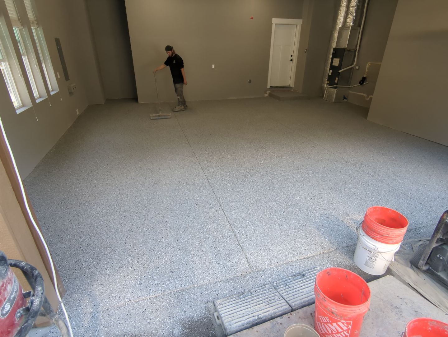 Garage Transformation using Shale Hybrid by Croc Coatings, LLC