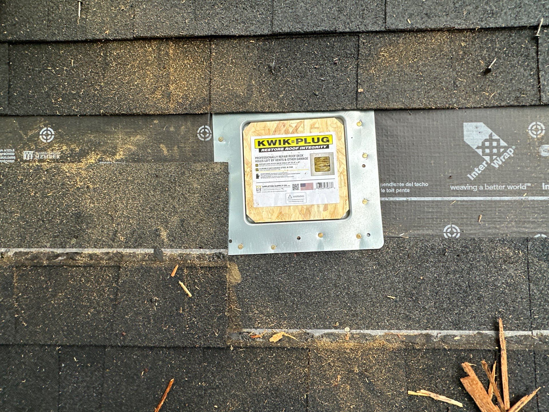 Asphalt Shingle Roof Repair After Tree Damage in Liberty by Liberty Roofing