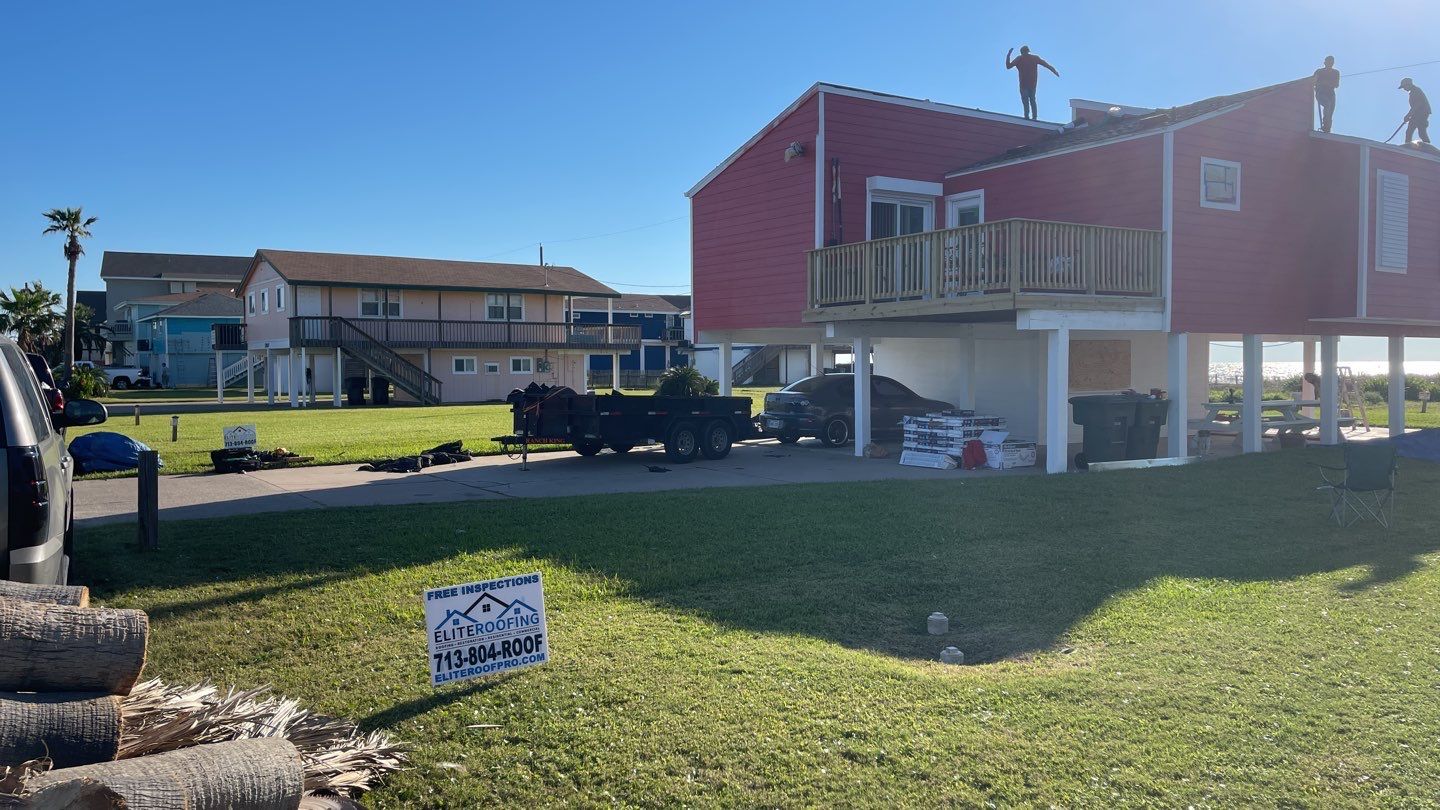 Residential Roof Replacement in Galveston using GAF Products by Elite Roofing LLC