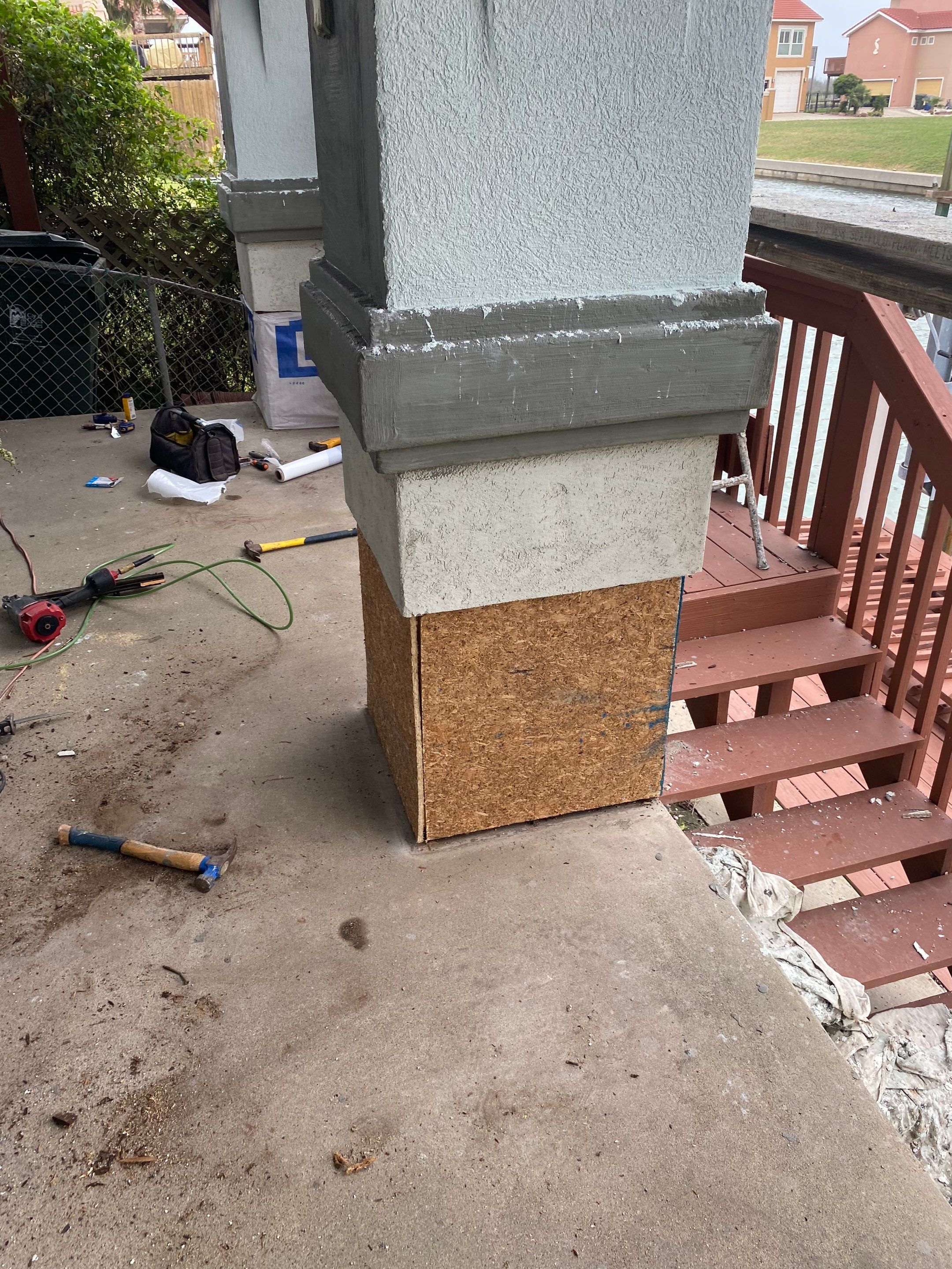 Waterfront Stucco Remastered by Bayfront Roofing and Construction