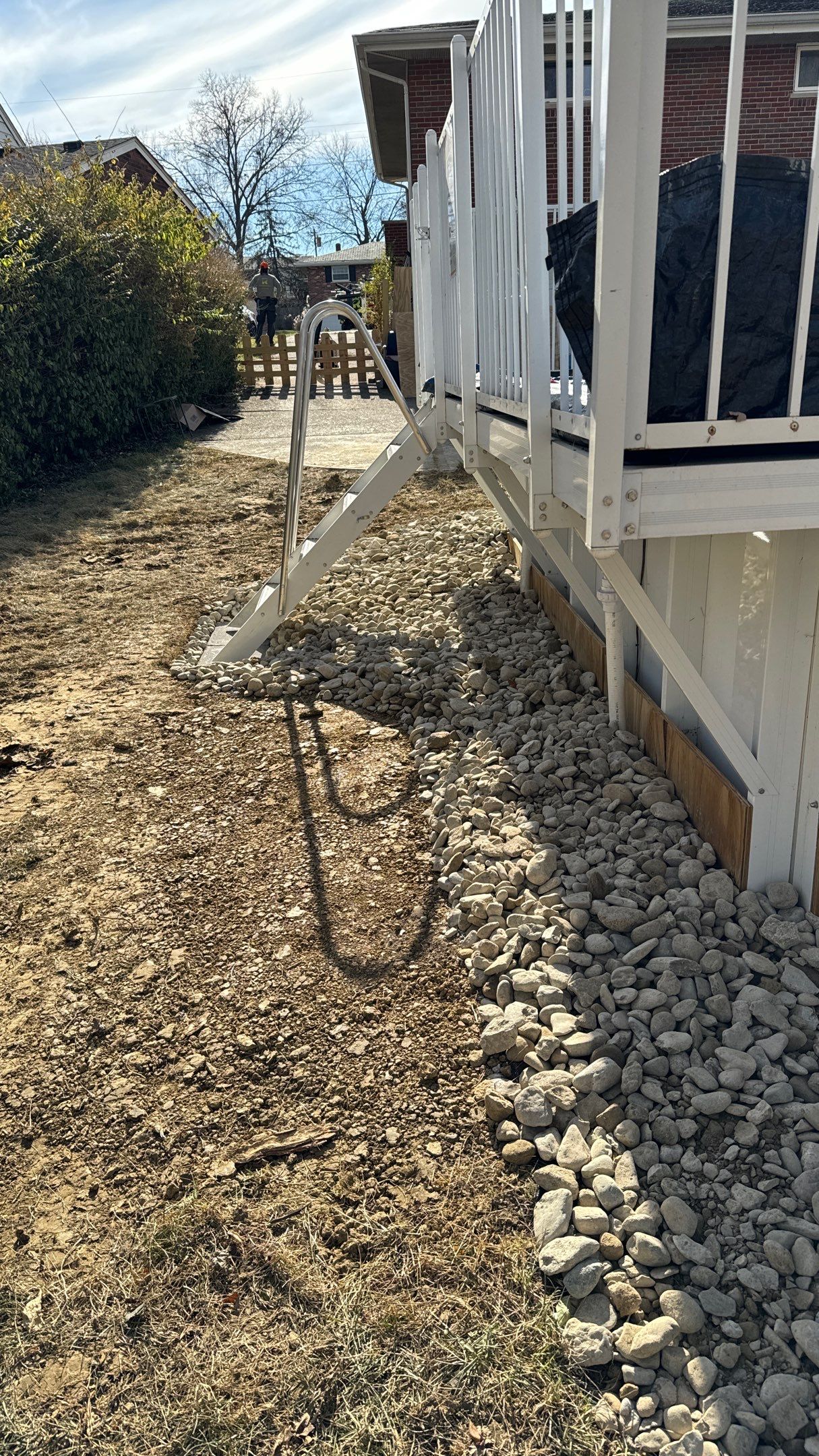 Pool Backfill, Grading, and Decorative Gravel Installation by Reisenberg’s Lawn & Landscape, LLC