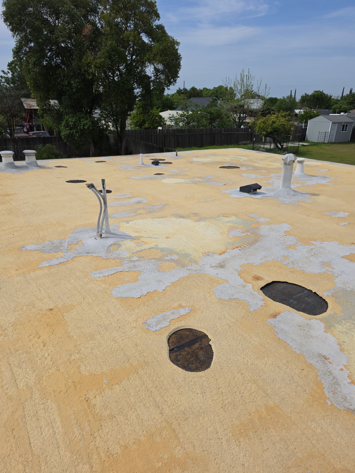 Foam Refurbish using Conklin Benchmark/PUMA XL coatings and spray foam by Straight Edge Roofing Inc
