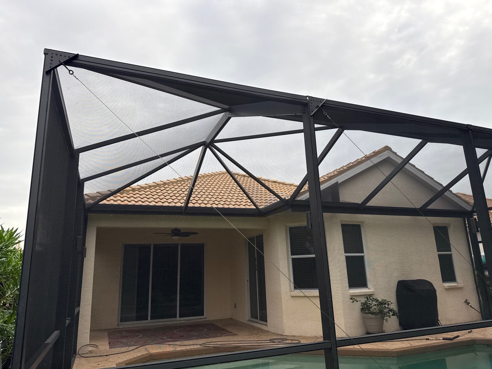Painted Pool Deck, Screen Enclosure & Outdoor Furniture Cleaning – Tara Community, Bradenton, FL by Sunshine AquaWash