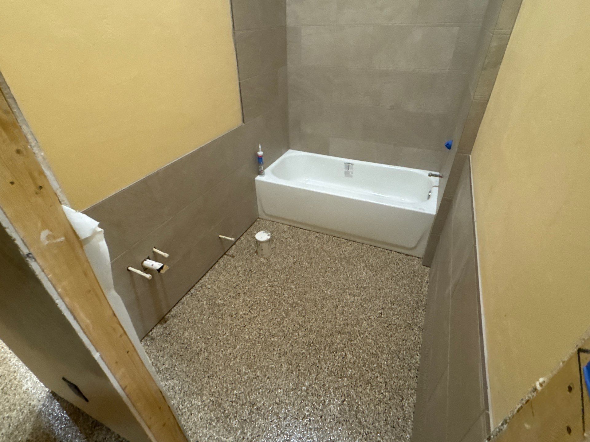 Garage and interior Project in Gainesville, FL in Sandstone by Cross Creek Concrete Coatings