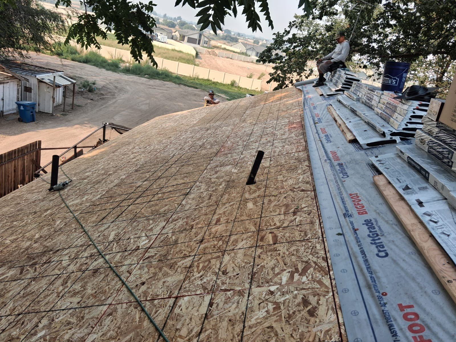 Full Residential Roof Replacement with New OSB Sheathing in Nampa by Olive Roofing
