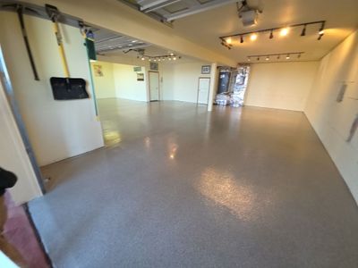 Garage Transformation using Stone/Marble Hybrid