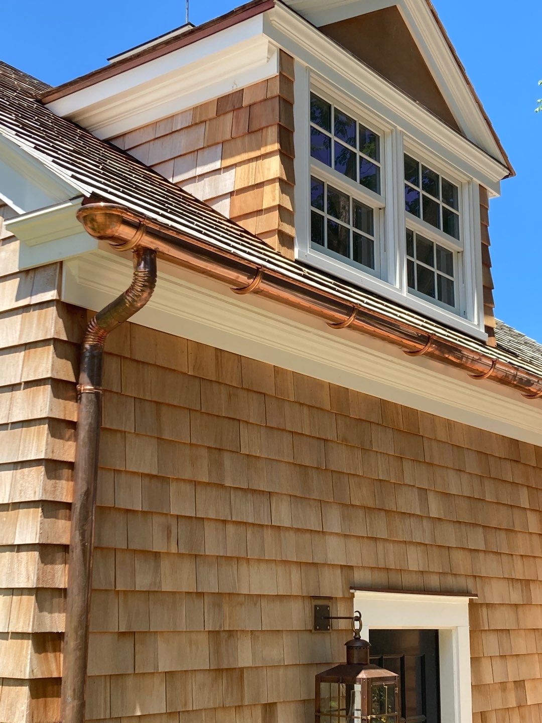 Copper Gutter Installation in Osterville, MA   by Gutter Pro Enterprises
