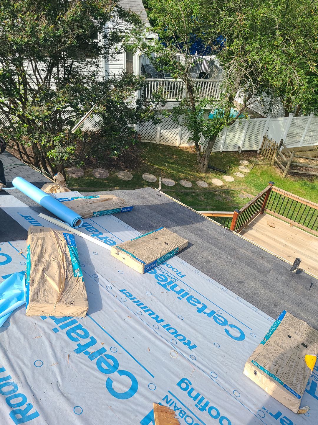 Vienna: Roof Replacement with CertainTeed Landmark Designer Shingles in Moire Black by RM Banning, Inc.