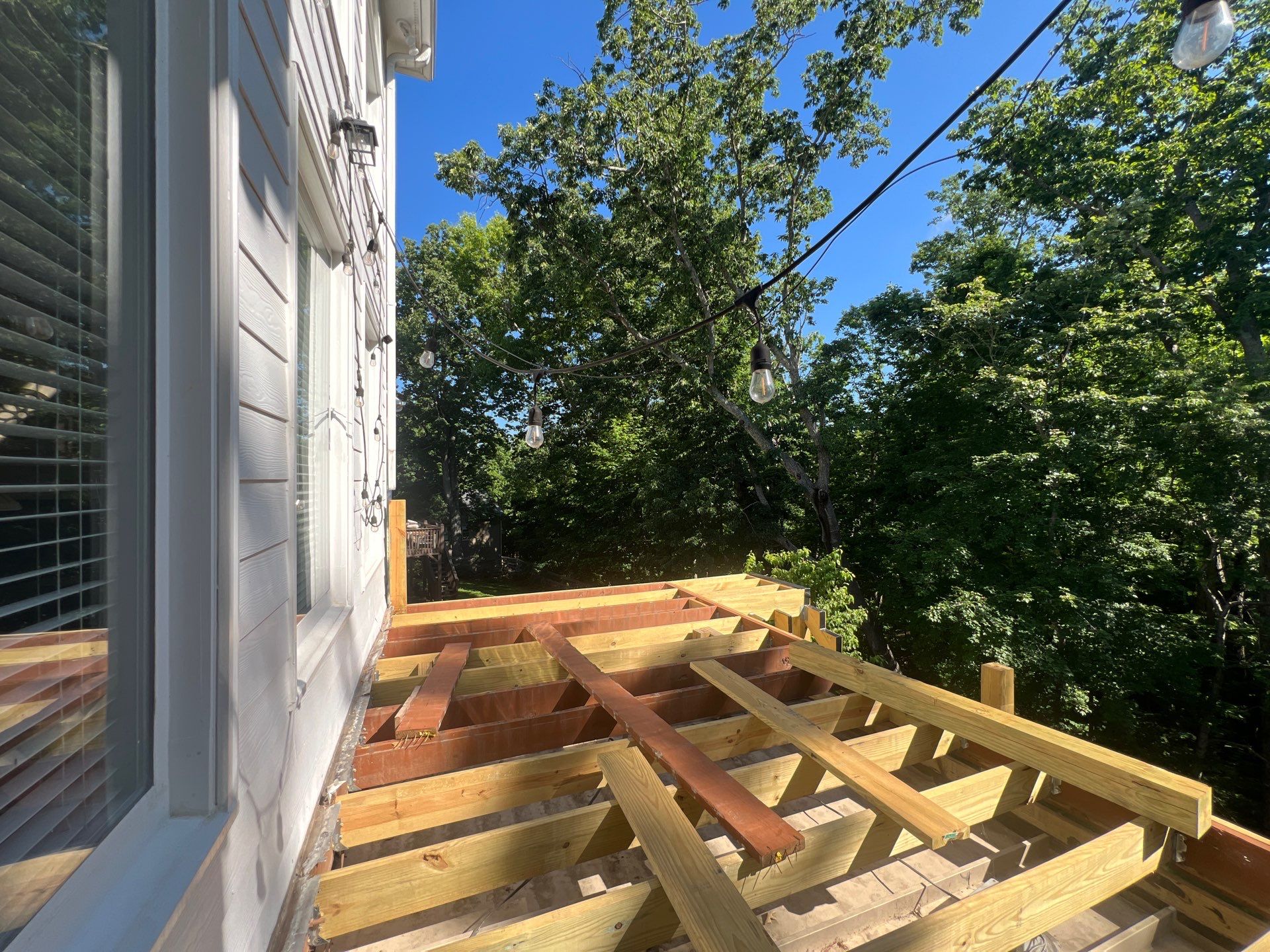 Elevated Composite Deck and Concrete Landing Installation in Kennesaw by Swift Home Renovations