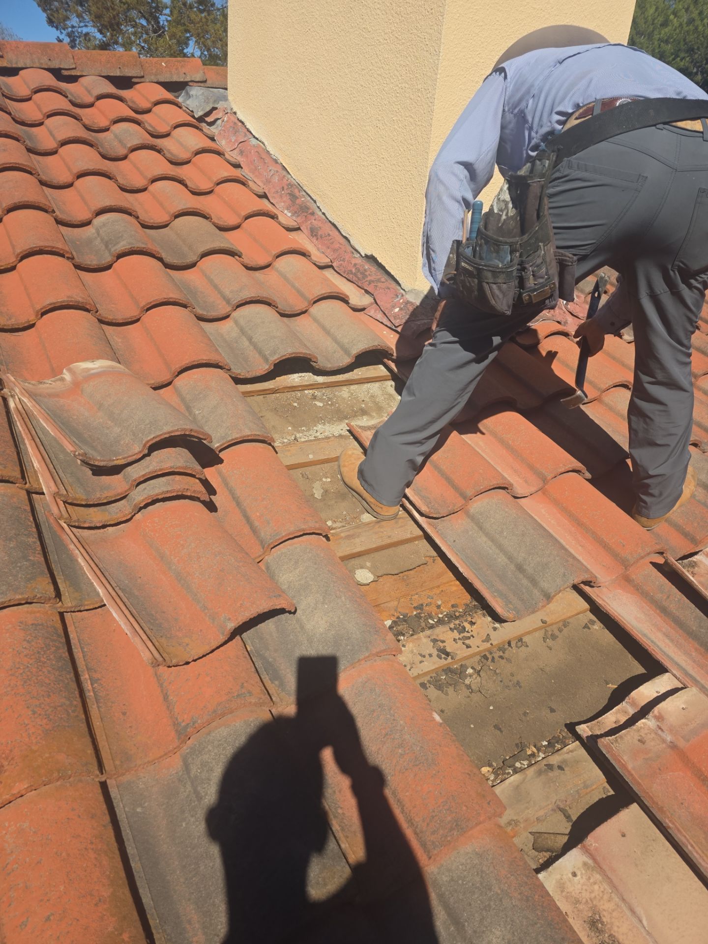 Specializing in tile roof repairs by REPS Austin Area Roofer