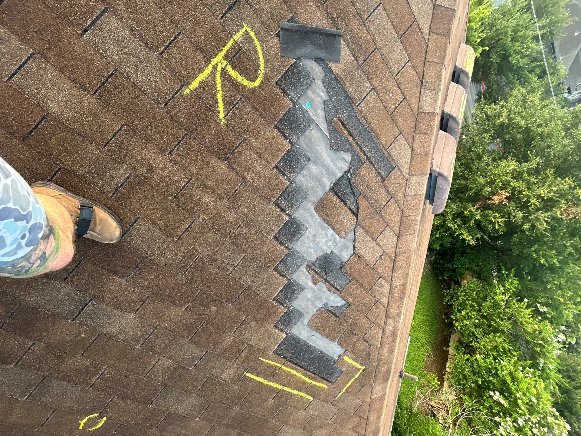 Residential Roof Replacement in Real Estate using GAF - HDZ - Hickory by Action Exteriors Austin