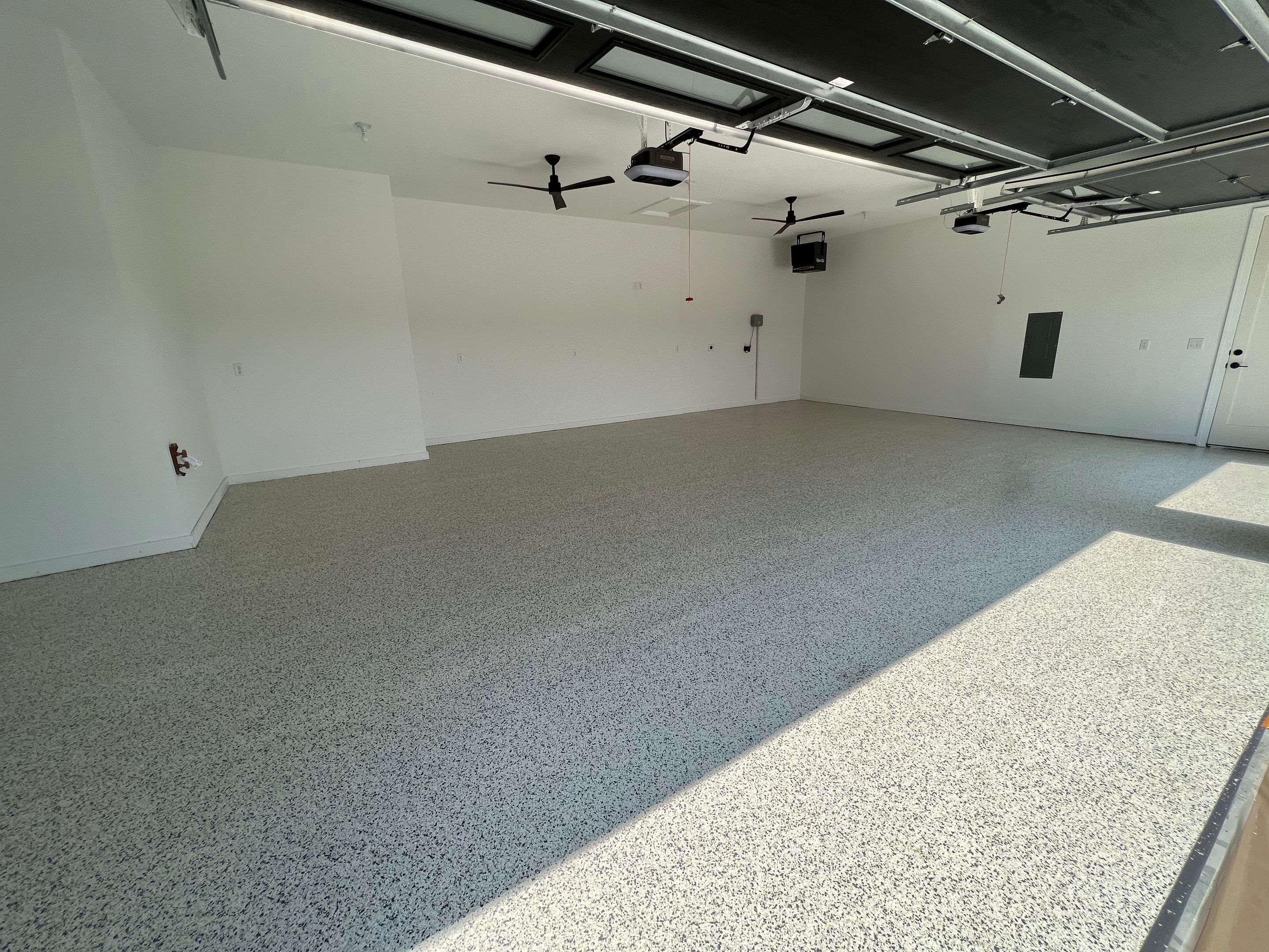 Floor redo with Epoxy coating  by Cutting edge painting 