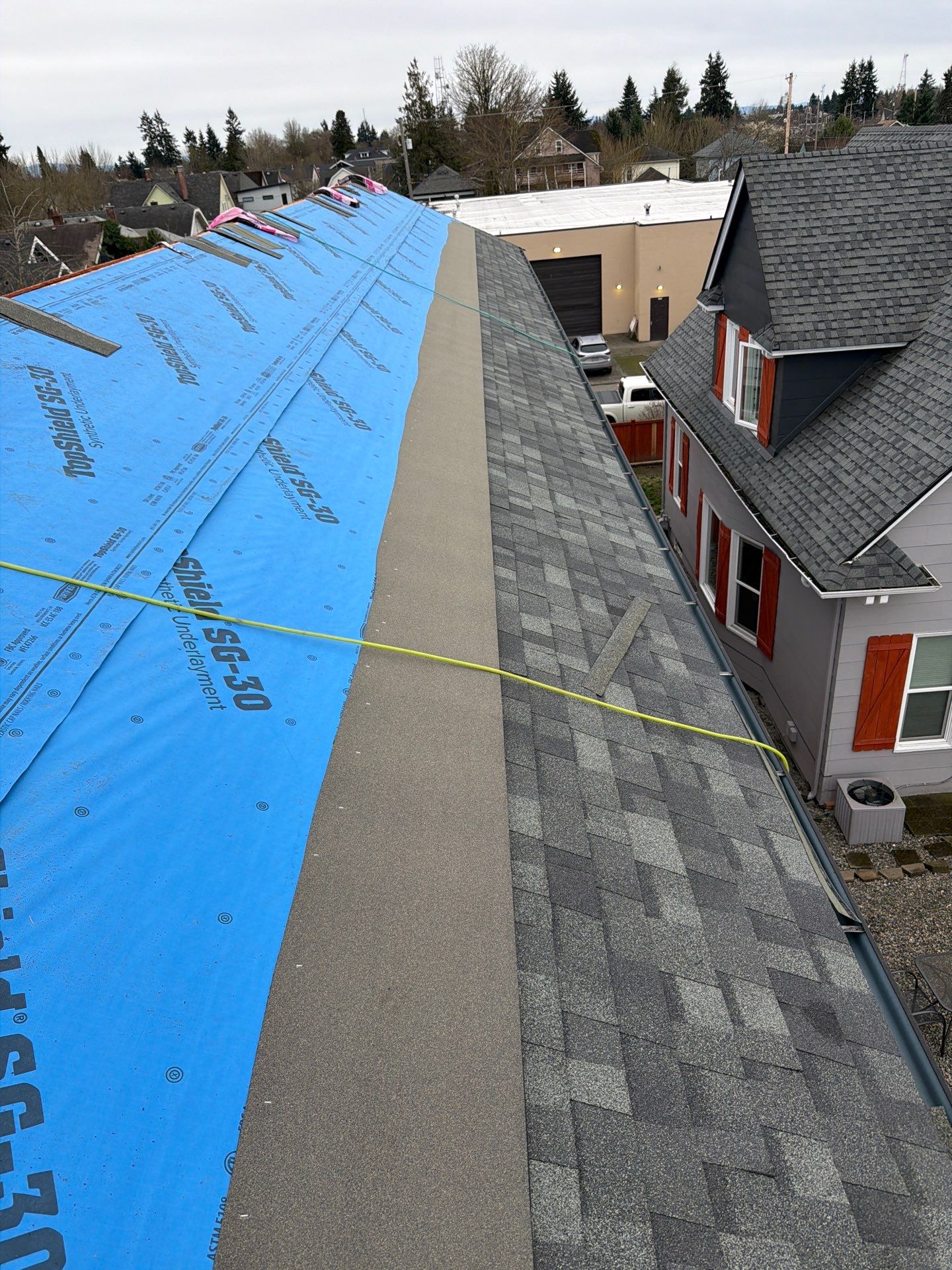 Residential Roofing Installation using GAF UHDZ Shingles by Roofing Formula LLC