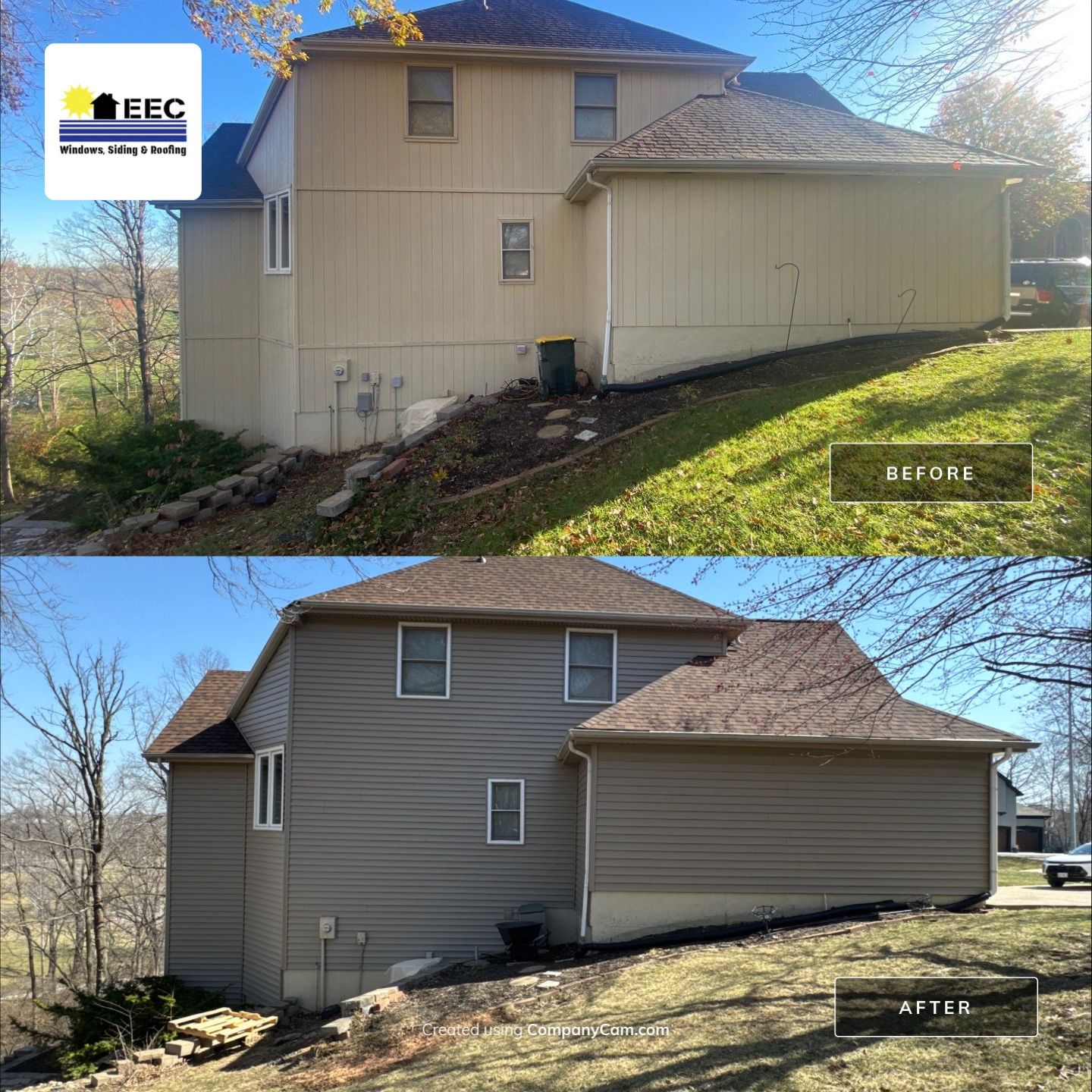 Siding Installation using Clay Market Square by EEC Windows, Siding & Roofing