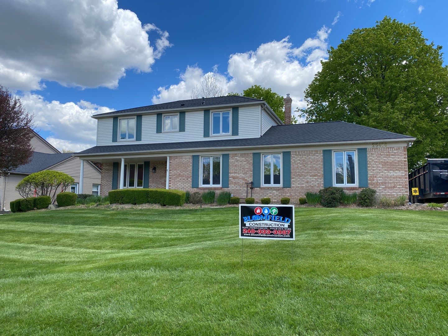 James Hardie Siding Installation & GAF Roof Replacement by Bloomfield Construction & Restoration