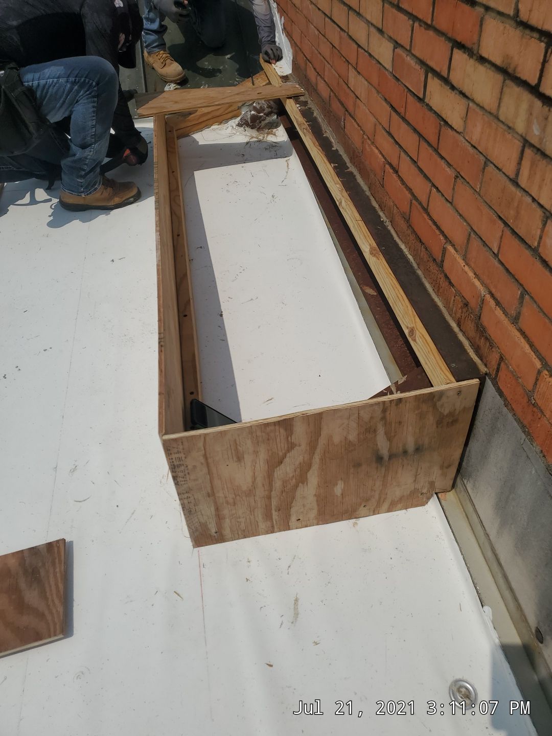 Commercial Roofing Installation using 50 mil PVC by Hostetler Roofing
