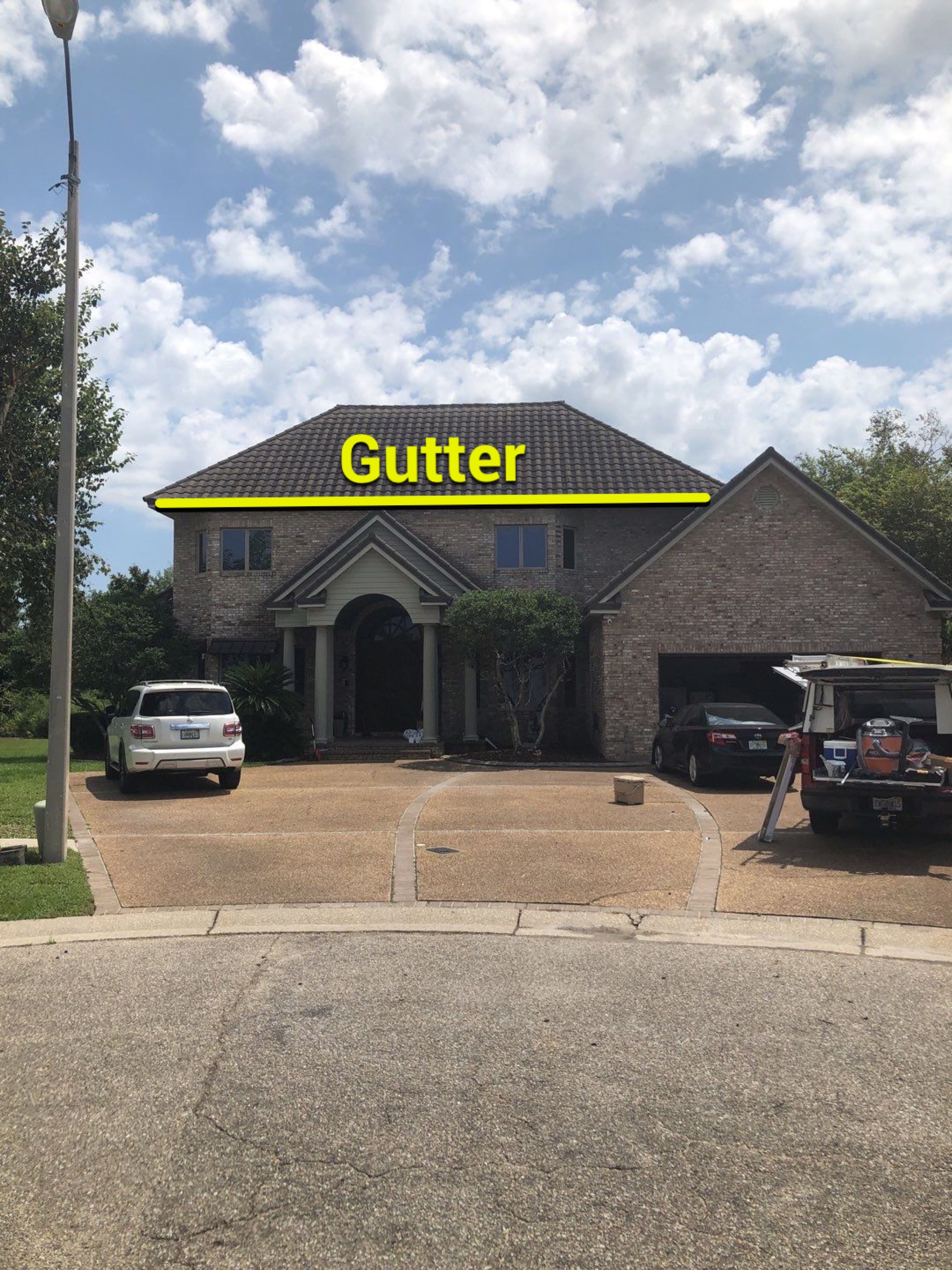 Seamless Gutter Installation with Wicker Color K-Style Gutters and LeafBlaster Pro Mesh Gutter Guards by Gutter Professors