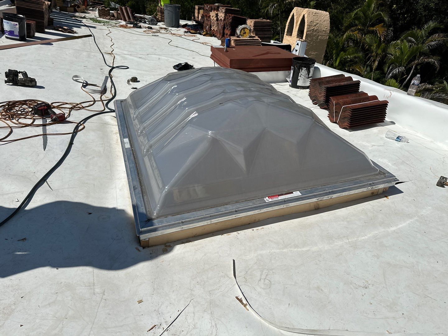Residential Brava Spanish Tile Install in Coral Gables Miami Florida by International Roofing