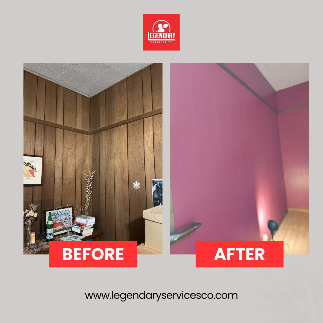 Interior Transformation: Refreshing Wood Paneling
