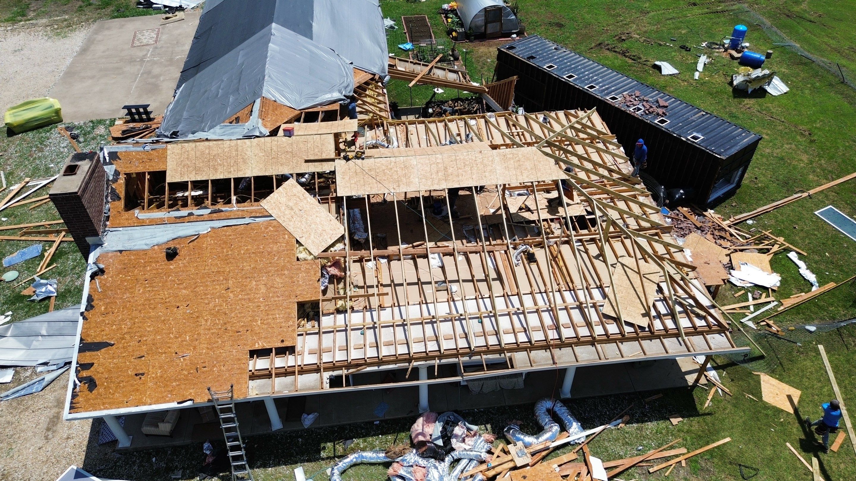 Tornado Recovery by First Out Roofing